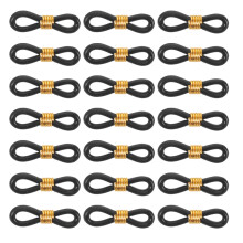 300Pcs Black Chicken Splay Leg Hobble Brace Rubber Metal Poultry Bands