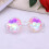 2Pcs Transparent Diffraction Glasses Sturdy Kaleidoscope Eyeglass Prop 10