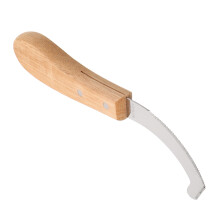 2Pcs Ergonomic Horse Bot Fly Egg Steel Khaki Wood Handle