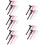 5 Count Brow Mapping Ruler Facial Eyebrow Measuring Tool Stencil 10