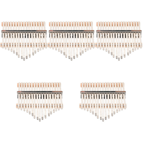 5Sets Silver DIY Kalimba Thumb Piano Assembly Accessories for Practice 2
