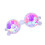 2Pcs Transparent Diffraction Glasses Sturdy Kaleidoscope Eyeglass Prop 8