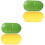 4Pcs Compact Medicine Storage Organizer Case Plastic 6-Compartment Box 3