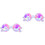 2Pcs Transparent Diffraction Glasses Sturdy Kaleidoscope Eyeglass Prop 4