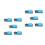 10Pcs Digital Temperature Humidity Sensor Module Blue Polymer Material 3