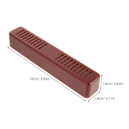4Pcs Dark Red Plastic Cigar Humidor for Home Precise Humidity Control 2