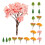 60Pcs Compact Plastic Miniature Trees for DIY Landscapes and Scenery 1