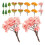 60Pcs Compact Plastic Miniature Trees for DIY Landscapes and Scenery 2