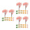 60Pcs Compact Plastic Miniature Trees for DIY Landscapes and Scenery 5