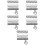 15Pcs Silver Watch Ornament Rings Elegant Watchstrap Accessory 7