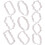 40Pcs Metal Cookie Molds Silver Cookie Cutter Set for DIY Baking 2