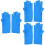 3Pairs Blue Manicure Fingerless Uv Protective Nail Tools 4
