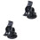 2Pcs Strong Suction Adjustable Car Mount Holder for 40 GPS Black 3