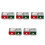 10Pcs Sturdy Tinplate Xmas Cookie Tins Candy Storage Small Boxes 7