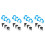 Set Of 2 Trash Can Recycle Sticker Garbage Classification Stickers 2