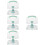 4Pcs Light Green Acrylic Tablet Stand Adjustable Foldable for Home Use 8