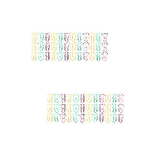 2 Pcs Paper Clips Tooth Shaped Strong Clipping Force 2