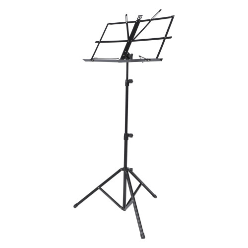 2Pcs Multi-Use Folding Music Stand Black Durable Oxford Cloth