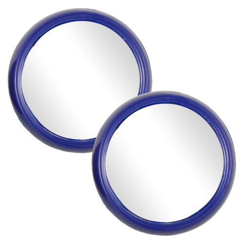 10Pcs Blue Computer Desk Mirror Rear View Safety Mirror for Office 2