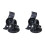 2Pcs Strong Suction Adjustable Car Mount Holder for 40 GPS Black 2