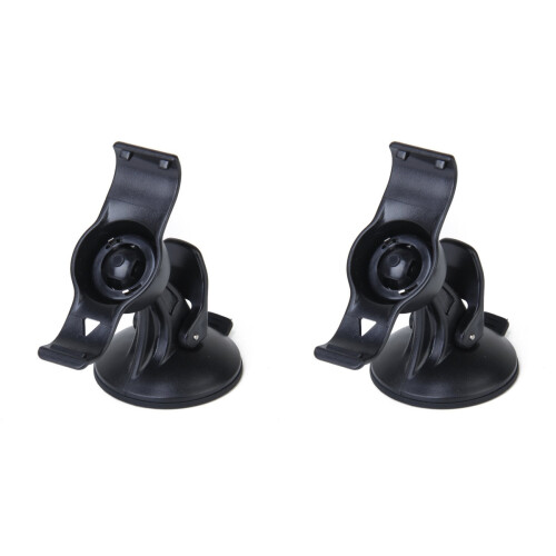 2Pcs Strong Suction Adjustable Car Mount Holder for 40 GPS Black 1