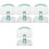 4Pcs Light Green Acrylic Tablet Stand Adjustable Foldable for Home Use 4