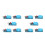 10Pcs Digital Temperature Humidity Sensor Module Blue Polymer Material 4