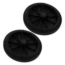 4pcs Large Wheelie Bin Wheels Trash Can Wheel Replacement Noiseless Design Smooth Mobility For Trash Can