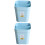 2Pcs Sky-Blue Plastic Garbage Can Waste Bin for Home Office Bathroom 6
