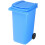 6Pcs Blue Desktop Trash Cans Multi-Functional Kitchen Holders 2