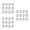 60Pcs White Math Teaching Set for Interactive Kids Learning Games 8