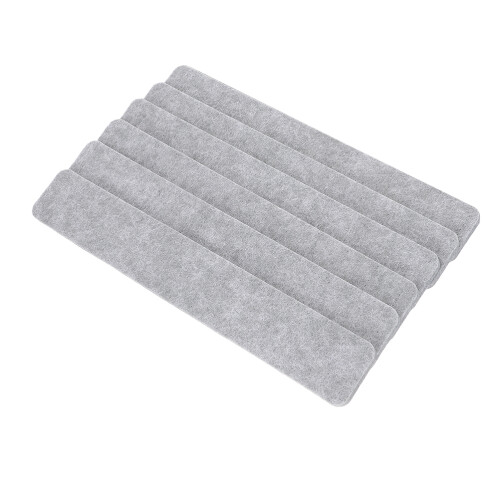 24Pcs Self-Adhesive Felt Pin Board Strips Light Grey for Office Decor