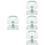 4Pcs Light Green Acrylic Tablet Stand Adjustable Foldable for Home Use 7