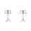 2Pcs Multi-Use Folding Music Stand Black Durable Oxford Cloth 5