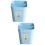 2Pcs Sky-Blue Plastic Garbage Can Waste Bin for Home Office Bathroom 8