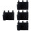 4Pcs Black Bedside Hanging Organizers for Storage and Dormitory Use 5