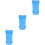 6Pcs Blue Desktop Trash Cans Multi-Functional Kitchen Holders 6
