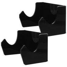 6Pcs Acrylic Skateboard Display Rack Wall-Mounted Black Holder