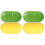 4Pcs Compact Medicine Storage Organizer Case Plastic 6-Compartment Box 2