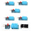 10Pcs Digital Temperature Humidity Sensor Module Blue Polymer Material 10