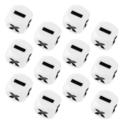 60Pcs White Math Teaching Set for Interactive Kids Learning Games 2