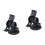 2Pcs Strong Suction Adjustable Car Mount Holder for 40 GPS Black 4