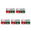 10Pcs Sturdy Tinplate Xmas Cookie Tins Candy Storage Small Boxes 4