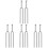 4 Pieces fork Keys Guitar Tuner Clip Electric Silver 2