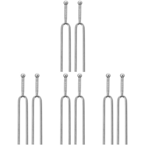 4 Pieces fork Keys Guitar Tuner Clip Electric Silver 1