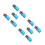 10Pcs Digital Temperature Humidity Sensor Module Blue Polymer Material 6