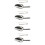 4Sets Eiswürfel- -Set Mit Zangen, Handlich Silber 8