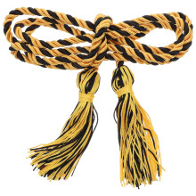 Graduation Honor Cord Bachelor Gown Tassel Rope Yellow Black Polyester Yarn For Graduation Ceremony And Party