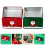 10Pcs Sturdy Tinplate Xmas Cookie Tins Candy Storage Small Boxes 10