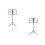 2Pcs Multi-Use Folding Music Stand Black Durable Oxford Cloth 4